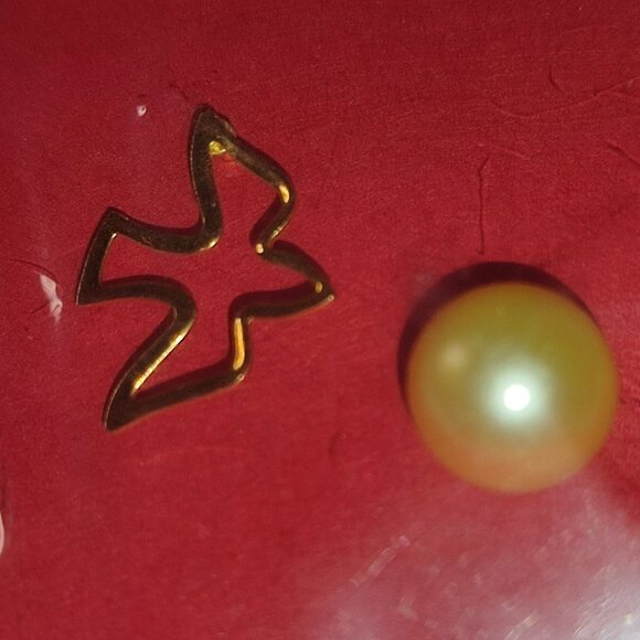 Lot 2 Pins Brooches Golden Bird Pearl Vintage pcs old granny chic academia - Picture 1 of 6